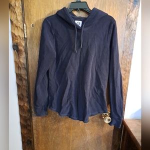 Womens American Giant Black Hoodie Medium. Hood has drawstrings.